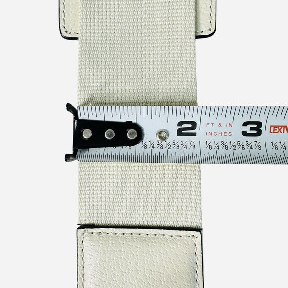 Unbranded Replacement Crossbody Shoulder Strap Web Canvas Ivory For Gucci Bags - Picture 7 of 10